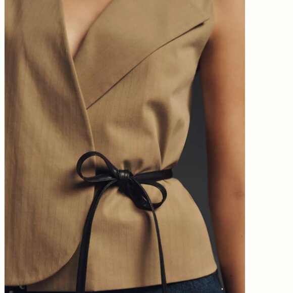 Brand New Mare Mare Sleeveless Tie Wrap Blouse - Picture 3 of 7